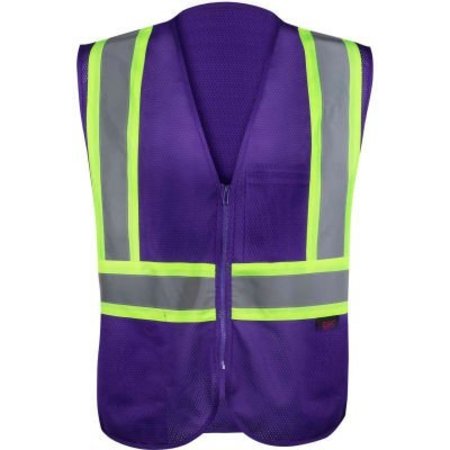 GSS SAFETY GSS Safety Enhanced Visibility Multi-Color Vest-Purple-S/M 3137-SM/MD